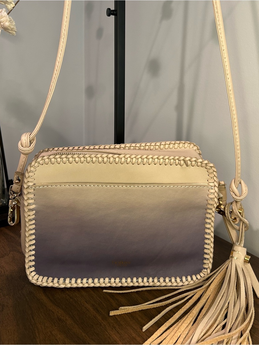 Botkier Leather Ombré Whipstitch Tassel Crossbody Bag ✈️ 🇯🇵